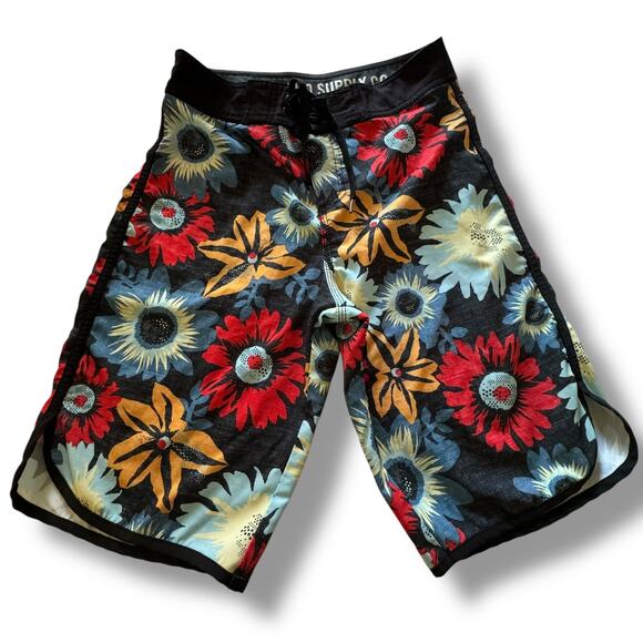 Mossimo Supply Co. Size 28 Mens Hawaiian Swim Trunks - Picture 1 of 10